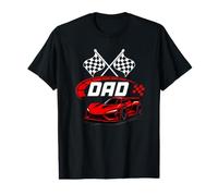 Hombre Coche de Carreras Dad of The Birthday Boy Racing Family Pit Crew Camiseta gráfica económica