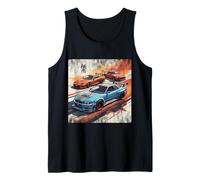 Hombre Coches de Carreras Retro Distress JDM Legends Drift Hechos en Japón Camiseta sin Mangas