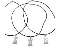 Hombre Collar Mujer Acero Inoxidable Con Símbolo Dedica Grabado Personalizado