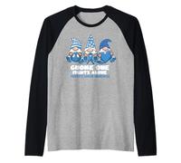 Hombre Concienciación sobre el cáncer de próstata Gnomo Uno Lucha Camiseta Manga Raglan