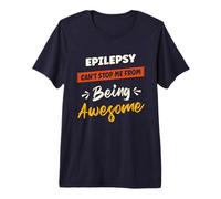 Hombre Concientización sobre la Epilepsia Combatiente de la Enfermedad Guerrero de la Epilepsia Camiseta Premium
