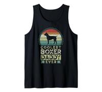 Hombre Coolest Boxer Daddy Ever, Father's Day, Boxer Dog Dad Camiseta sin Mangas
