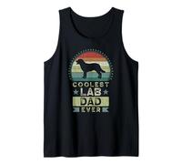 Hombre Coolest Lab Dad Ever, Father's Day, Labrador Retriever Dad Camiseta sin Mangas