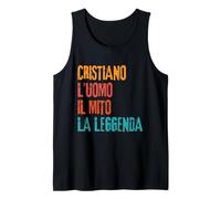 Hombre Cristiano L'Uomo Il Mito La Leggenda Festa di Compleanno Camiseta sin Mangas