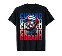Hombre Cubano - Hombre Barbudo Cubano - Orgulloso Bandera de Cuba Camiseta