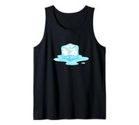 Hombre Cubo de Hielo derretido Dibujado a Mano Lindo para los Amantes de la Pintura Camiseta sin Mangas