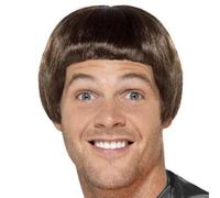 Hombre Cuenco Cortar Dumb Tipo Peluca para Disfraz 90s Dumber Hombre de Smiffys