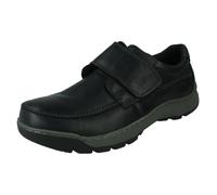 Hombre Cuero Casual Gancho y Lazo Zapatos Casper V Por Hush Puppies