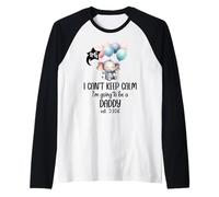 Hombre Dad EST 2026 I Can't Keep Calm I'm Going to Be a Daddy 2026 Camiseta Manga Raglan