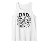 Hombre Dad Fixer of Things, Divertidas Herramientas de Bricolaje, Martillo, Llave Inglesa, Handy Man Camiseta sin Mangas