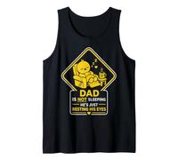 Hombre Dad is Not Sleeping He's Just Resting His Eyes Funny Fathers Camiseta sin Mangas