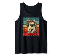 Hombre Dadicorn Día del Padre Mejor Papá Unicornio Camiseta sin Mangas