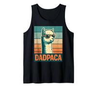 Hombre Dadpaca Funny Alpaca Dad Retro Día del Padre Camiseta sin Mangas