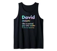Hombre David Like A Normal Guy Only Cooler Legend King Nombre Camiseta sin Mangas