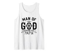 Hombre de Dios Cool Crown Husband Protector Hero Día del Padre Camiseta sin Mangas