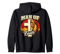 Hombre de Fe León Coastal Marido Protector Día del Padre Sudadera con Capucha