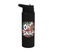 Hombre de jengibre divertido Oh Snap Stainless Steel Insulated Water Bottle