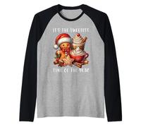 Hombre De Jengibre Navidad Es La Época Más Dulce del Año Camiseta Manga Raglan