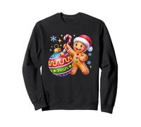 Hombre de Jengibre Pintura bastón de Caramelo alegría Sudadera