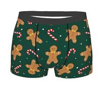 Hombre De Jengibre Y Palo De Caramelo Calzoncillos Tipo Bóxer Cómodos Calzoncillos Hombre Resistentes Boxers para Deportivos Dormir Uso Diario L