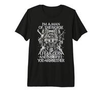 Hombre de los nórdicos I Fear Odin & my Wife - You Are Neither Camiseta Premium