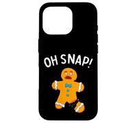 Hombre De Pan De Jengibre Oh Snap Navidad Divertido Galleta Carcasa para iPhone 16 Pro
