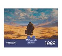 Hombre de Senderismo Puzle Desafíos Divertidos Decoración del Hogar 1000 Piezas Path of Sand and Clouds Rompecabezas Imposible Entretenimiento Creativo para Adultos 70x50cm/1000pcs