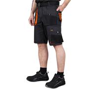 Hombre de Trabajo Pantalones Cortos Multibolsillos Triple Cosido Rodilla Largo