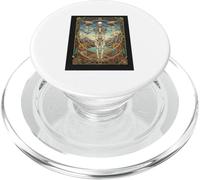 Hombre de Vitruvio Da Vinci Geometría Ciencia Dark Academia PopSockets PopGrip para MagSafe
