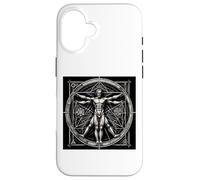 Hombre de Vitruvio Leonard de Vinci Carcasa para iPhone 16
