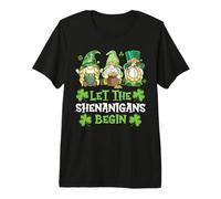 Hombre Deja Que Las travesuras comiencen los gnomos irlandeses Día de San Patricio Camiseta Premium