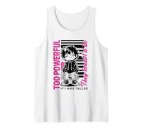 Hombre Demasiado Poderoso Si Fuera Más Alto Anime Altura Humor Meme Camiseta sin Mangas