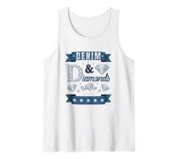 Hombre Denim and Diamonds Western Cowgirl Glam Style para Mujeres y Camiseta sin Mangas