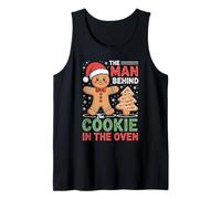 Hombre Detrás De Galleta En El Horno Navidad Embarazo Papá Futuro Camiseta sin Mangas