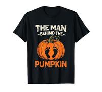 Hombre Detrás del Bebé de Calabaza Debido Anuncio Fiesta de Halloween Camiseta