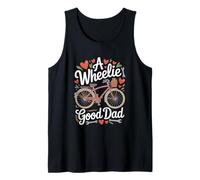 Hombre Día del Padre "A Wheelie Good Dad" Ciclismo Camiseta sin Mangas