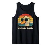 Hombre Día del Padre Pato Papá Retro Ganso Papa Papa Caza Cazador Camiseta sin Mangas