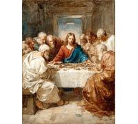 Hombre Diamond Painting, La úLtima Cena 5D Diamond Painting Adultos, DIY Kit Manualidades Adultos, DIY Punto de Cruz Cuadro Diamante, Primavera Deco, Pintura de Diamante Kits, Regalo, 40x50cm 2-7914