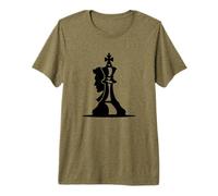 Hombre Dibujo de ajedrecista Camiseta Premium