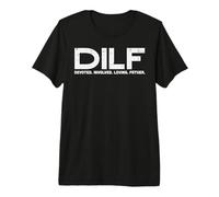 Hombre DILF Devoted Involved Loving Fathers Day Dad Daddy Papa Men Camiseta Premium