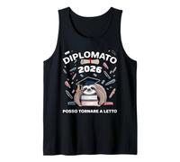 Hombre Diplomato 2026 POSSO tornare a letto Maturità Diploma Camiseta sin Mangas