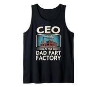 Hombre Director Ejecutivo de la fábrica de Pedos de papá Humor para Hombres Camiseta sin Mangas