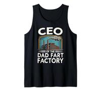 Hombre Director Ejecutivo de la fábrica de Pedos de papá Humor para Hombres Camiseta sin Mangas