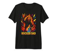Hombre Diseño Divertido de The Rocker Dad para fahers Camiseta Premium
