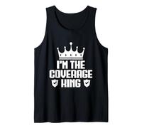 Hombre Disfraz De Agente De Seguros Coverage King Seguro De Camiseta sin Mangas