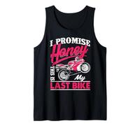 Hombre Divertida Cita de Motocicleta I Promise Honey This Is My Last Bike Camiseta sin Mangas