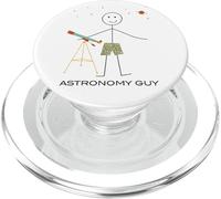 Hombre Divertido de astronomía Chico astronómico Mirando Estrellas niños PopSockets PopGrip para MagSafe