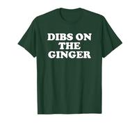 Hombre Divertido Día de San Patricio irlandés Dibs En El Jengibre Camiseta