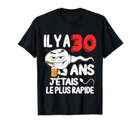 Hombre Divertido Hace 30 años, yo era el más rápido 30 cumpleaños Camiseta