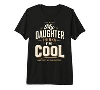 Hombre Divertido Papá Hija Familia Cita Cool Retro Humor Estado de ánimo Camiseta Premium